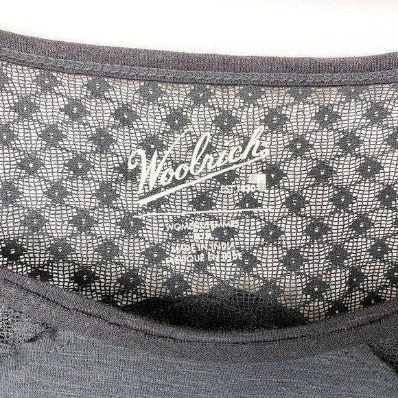 Woolrich, NWOT, Womens Blouse Black Long Sleeve Embroider, Medium - Picture 5 of 5